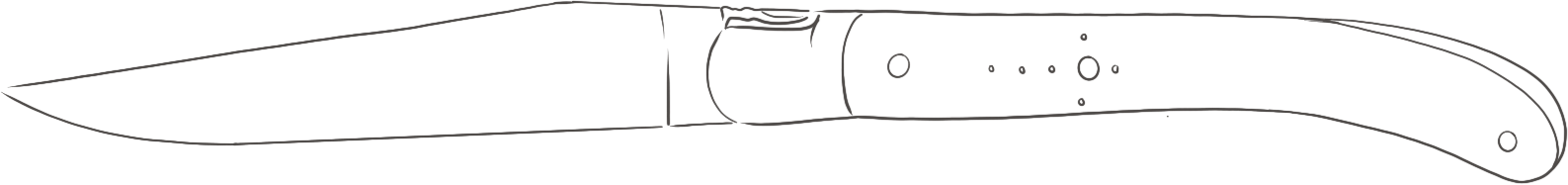 Silouette of a Pocket Laguiole knife